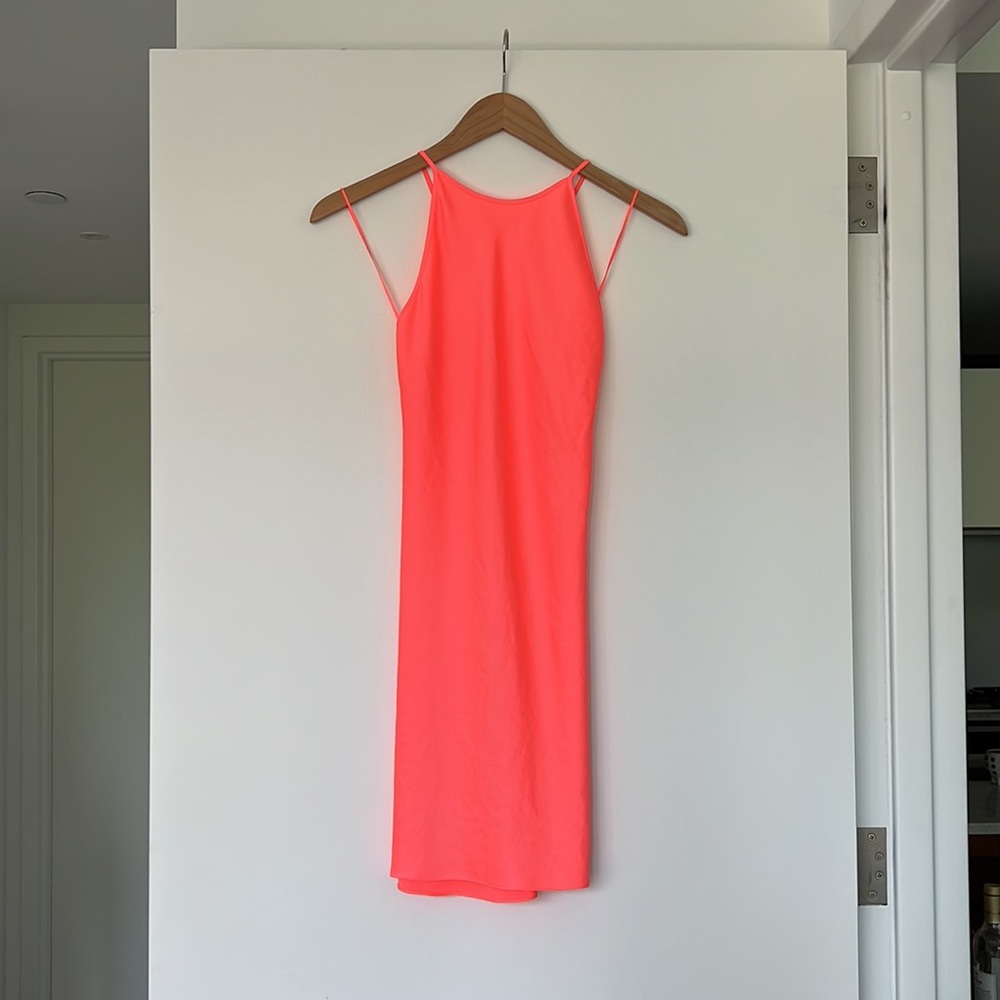 Alexander Wang Halter Mini Dress Pink